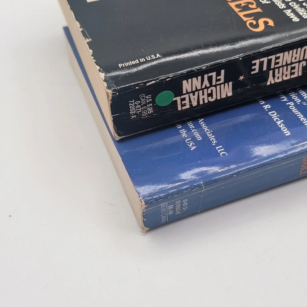 Larry Niven Achilles'‎ Choice Fallen Angels Paperback Lot 1st Printings Good
